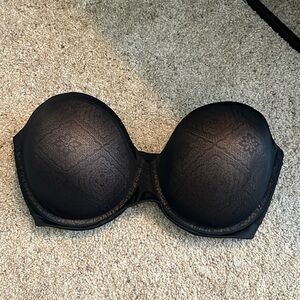 Ambrielle Black Strapless Bra-42DDD